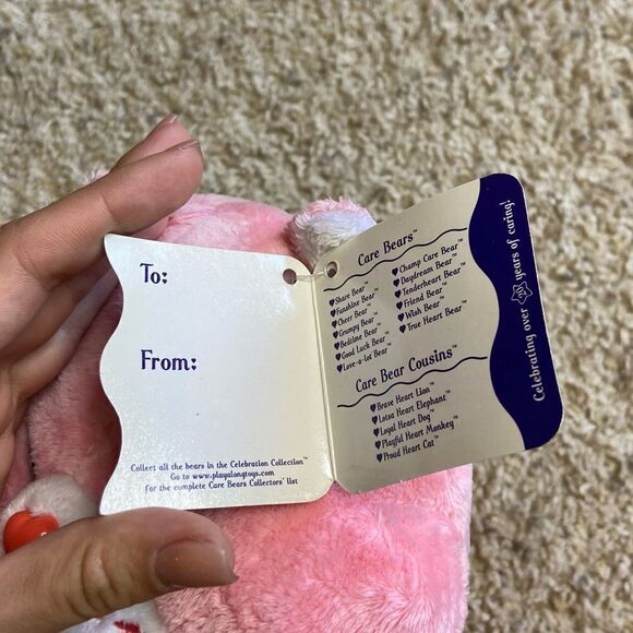 NWT Vtg 2004 Care Bears 12” Cheer Bear Plush Pink Stuffed Animal - Picture 6 of 8